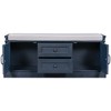NicBex Storage Bench Modern Wooden Shoe Bench with 3 Rattan Drawers and Removable Linen Cushion for Mudroom, Entryway - 4 of 4