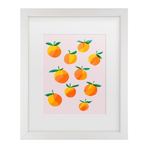Trademark Fine Art - Rebekah Ewer  Peach Groupings I Matted Framed Art - 1 of 4