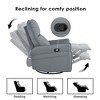 Kumasinova Rocking Recliner Chair,270/360°Swivel Nursery Chair with Extandable Footrest&Side Pockets,Versatile PU Accent Chair,330lbs Max - 4 of 4