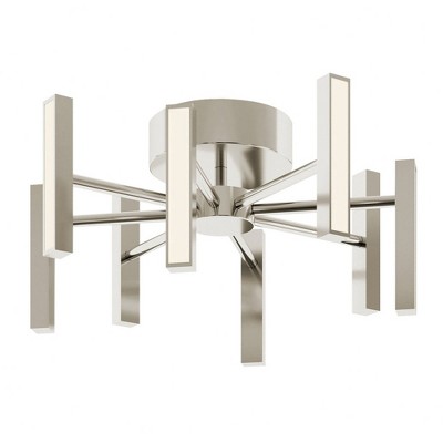 AFX Indra 7 - Light Semi-Flush Mount in  Satin Nickel
