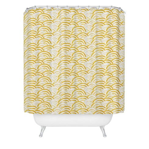 Watercolor Rainbows Gold Shower Curtain, Target Pink And Gold Shower Curtain