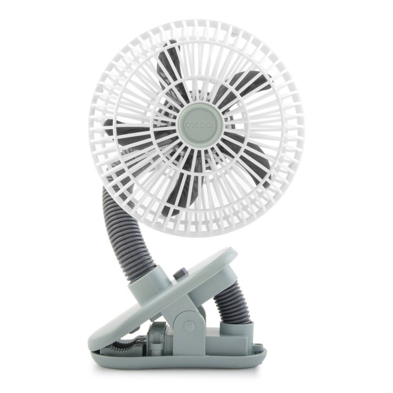 O2COOL 4&#34; Battery Powered Portable Clip Stroller Fan Gray, 1 of 12