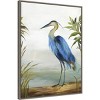 22" x 30" Blue Heron by Aimee Wilson Framed Canvas Wall Art Gray Wash - Amanti Art - 2 of 4