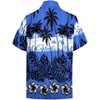 LA LEELA Men's Hawaiian Shirts Short Sleeve Button Down Shirt Mens Hawaii Shirts Boho Holiday Casual Summer Beach Shirts for Men Funny - 4 of 4