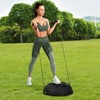 VEVOR Half Exercise Ball Trainer, 26 inch Balance Ball Trainer, 1500lbs Capacity Stability Ball, Yoga Ball with Resistance Bands & Foot Pump - 2 of 4
