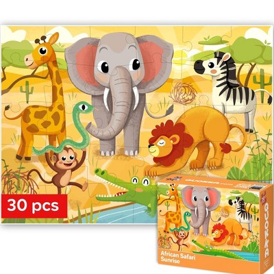 QUOKKA 30 Pieces Puzzles for Toddlers 2 3 4 - Puzzles for Kids Ages 3 4 5