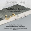 Graduated CZ Crawler Earrings for Women Sterling Silver 18G 8mm Cartilage Helix Upper Lobe Body Piercing Ginger Lyne - 4 of 4