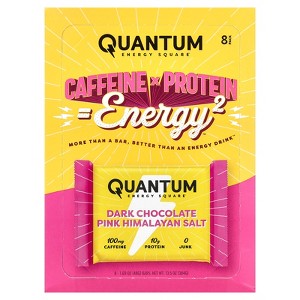 QUANTUM Dark Chocolate Pink Himalayan Salt Coffee Infused Squares, 1.69 OZ - 1 of 4