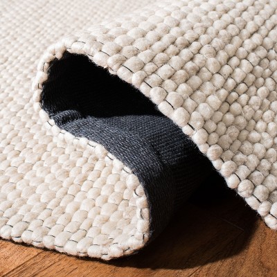 Marbella Beige and Brown 6' x 9' Flat Woven Wool Rug