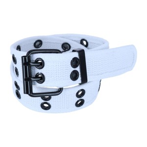 CTM Kids 2 Hole Roller Buckle Canvas Belt - 1 of 4