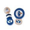 Baby Fanatic Wood Rattle 2 Pack - NCAA BYU Cougars Baby Toy Set - 2 of 4