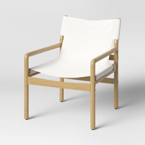 Northlake Dowel Frame Sling Accent Chair Canvas Cream Threshold Target