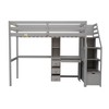 YOOCOZZ Twin Over Twin Bunk Bed & Loft Bed with Built-in Desk, Drawers, Shelves and Storage Staircase, Separate Design - 4 of 4