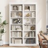 74.5" Extra Wide 6-Tier Bookshelf, Double Storage Bookcase with 12 Cubbies for Living Room, Office & Library - 2 of 4
