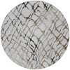 Silver Gray And Charcoal Abstract Washable Indoor Outdoor Area Rug - 4 of 4