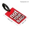 Unique Bargains PVC Durable Lightweight Travel Baggage Suitcases Tag - 2 of 4