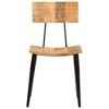 vidaXL Dining Chairs, 2 Pcs, 17.3"x15.7"x31.5" Solid Wood Mango - 2 of 4