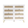 NicBex 3 Drawer Dresser Modern Rattan Chests of Drawers with Wide rawers and Metal Handles Dresser Cabinet for Living Room, Hallway, Entrance - 2 of 4