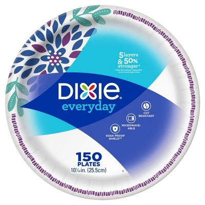 Dixie Everyday 10 1/16" Paper Plates - 150ct