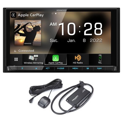 Kenwood DMX958XR KENWOOD eXcelon Bluetooth MultiMedia Receiver (No CD) with SiriusXM SXV300v1 Connect Vehicle Tuner Kit for Satellite Radio