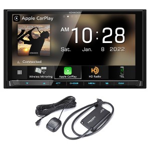 Kenwood DMX958XR KENWOOD eXcelon Bluetooth MultiMedia Receiver (No CD) with SiriusXM SXV300v1 Connect Vehicle Tuner Kit for Satellite Radio - 1 of 4