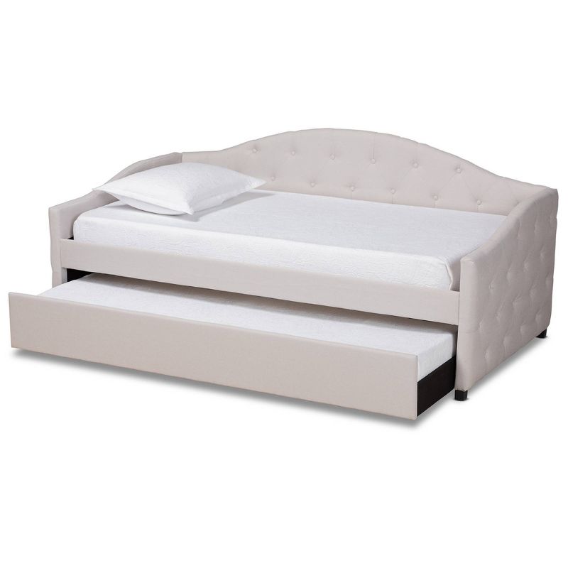 Becker Transitional Daybed with Trundle - Baxton Studio, 3 of 11