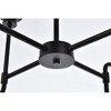 Elegant Lighting Hanson 8 lights pendant in black with clear shade - 4 of 4