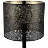 Northlight Laser-Cut Iron Table Lamp with Shade - 24.5" - Black and Gold - 4 of 4