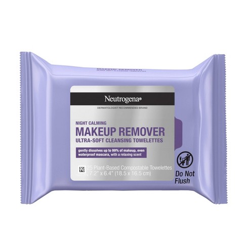 Neutrogena Makeup Remover Night Calming Cleansing Towelettes - 25ct - image 1 of 4