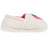 Kensie Girls’ Slippers - Cozy Kids House Slippers with Plush Fuzzy Upper and Smiley Face Patch - 2 of 4