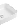 ChicFurnit Bathroom Sinks Vessel Sink Rectangular Sink Vanity Sink Art Basin Countertop Bathroom Sink for Bathroom, White, 15.75"*20.06"*0.63" - 3 of 4