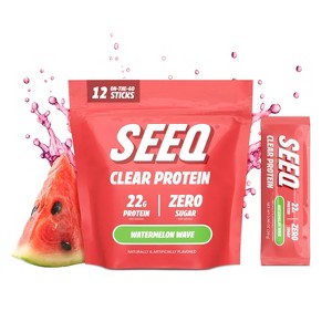 Seeq Protein Powder - Watermelon Wave - 11.85oz/12ct - 1 of 4