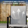 2PCS Outdoor Swivel Dining Chairs With Textilene Breathable Back, Patio Swivel Rocker Chairs for Poolside Lawn Garden - 4 of 4