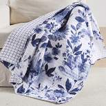 Riella Navy Quilted Throw - Levtex Home