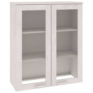 vidaXL Top For Highboard - White Solid Pinewood, Engineered Wood 33.5 x 13.8 x 39.4 in - 1 of 4