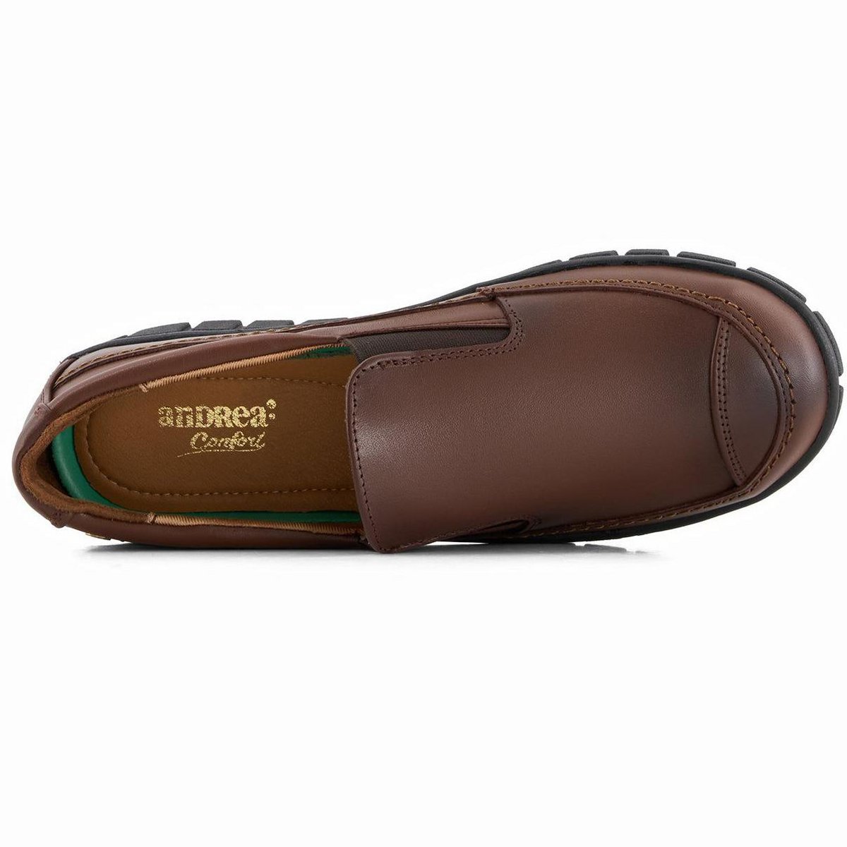 Женские туфли Andrea Women's Comfort Leather Loafers 90582 Brown 7 — фото 4
