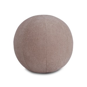 Gracie Mills Leanna Chloe Taupe Large Ball Pillow (Dia. 11'') - One Size - Brown - 1 of 2
