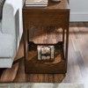 Mdf Mid Century Modern Raise Top Side Table, Small Rise End Table, Sofa Table With Storage Shelf, For Home Living Room, Office, Reception - 3 of 4