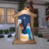 Gemmy Christmas Inflatable Nativity Scene, 6.5 ft Tall, Multi - 2 of 3