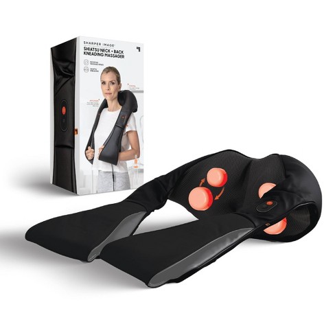Electric Back and Neck Kneading Shoulder Massager with Heat Straps - Costway