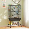 PawHut Hamster Cage, Rolling Rat Cage with Deep Tray, Storage Shelf, Big Exercise Wheel, Hut, Tube System, for Syrian, Gerbil, Mouse - 3 of 4