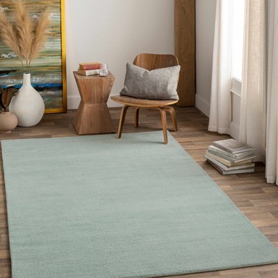 Hauteloom Brockton Solid Wool Dusty Sage Area Rug