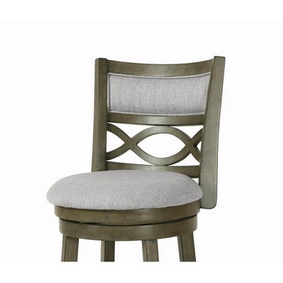 Manchester 24" Antique Gray Swivel Counter Stool