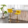 Swivel Bar Stools Set of 2 Adjustable Counter Height Chairs with Footrest for Kitchen, Dining Room 2PC/SET - 4 of 4