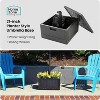 Home Zone Living 119lbs 21" Square Heavy Duty Planter Umbrella Base, Wheels, Convertible as Table or Planting Box, Supports Up to 11 Ft Umbrella - 2 of 4