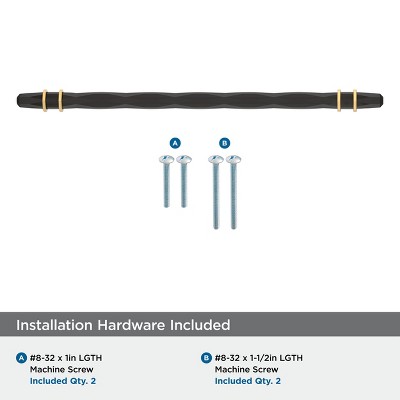 10-1/16" Black Bronze and Champagne Bronze Bar Pull