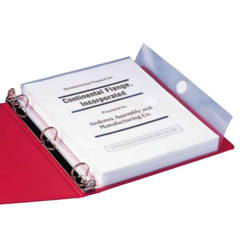 Smead Poly Ring Binder Pockets 9 x 11-1/2 Clear 3/Pack 89500, 4 of 6