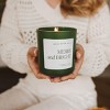 Sweet Water Decor Merry and Bright 15oz Green Matte Jar Soy Candle - 2 of 3