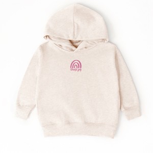 The Juniper Shop Embroidered Choose Joy Rainbow Toddler Hoodie - 1 of 4