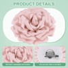 Unique Bargains Alloy Satin Fabric Big Rose Flower Dainty Brooches Pin 1 Pc - 2 of 4
